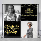 Aperturee - Aperturee 80 Years In The Marking Custom Photo Birthday Backdrop